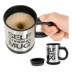 GENERICO - Taza Batidora Autoagitable Pila Incluida 400ml - NEGRO