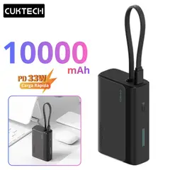 SEISA - Power Bank CUKTECH 10000mAh Carga Rapida 33W Bateria Portatil para iPhone  AirPods Samsung Xiaomi