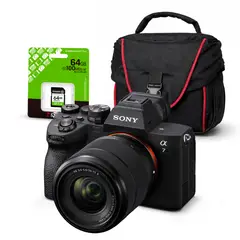 SONY - Cámara Sony Alpha a7 IV Full Frame Mirrorless + Lente 28-70mm II + Kit Básico