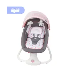 Baby - Mecedora Eléctrica para Bebé 3 en 1 CM-4031 con Bluetooth, Control Remoto y Modo Reclinable DELUXE