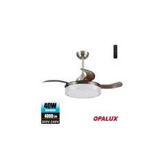 OPALUX - LAMPARA VENTILADOR DE TECHO CON CONTROL REMOTO LED
