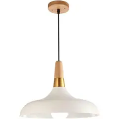 HOME NEAT - Lámpara colgante moderna E27 ø35cm - Blanco