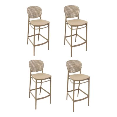 Pack de 4 Banco Bar Modelo BOSTON BEIGE