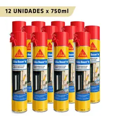 SIKA - Pack 12 unidades de Espuma Expansiva de poliuretano Sikaboom M  por 750ml