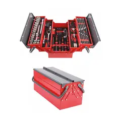 WURTH - Caja de Herramientas Roja 66 Piezas Wurth 5 Niveles Profesional