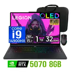 LENOVO - Laptop gamer Lenovo Legion 5 OLED Core i9-14900HX Nvidia 8gb RTX5070 32gb ram 1tb Ssd 15.1″ 165Hz
