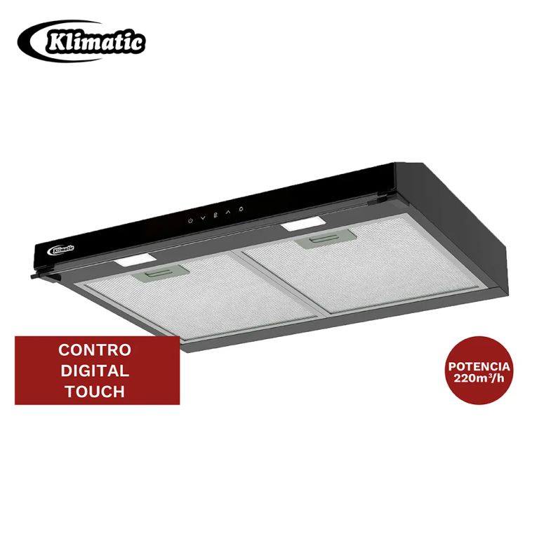 Campana Extractora 60cm VENTO BLACK PLUS
