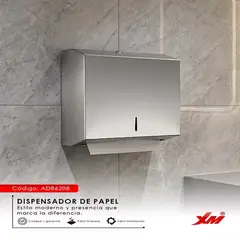 XM - Dispensador papel XM MOD ADB6208 acero