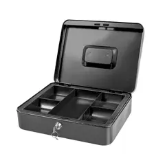 GENERICO - Caja Metalica Seguridad 250x180x90mm Cllave Negro