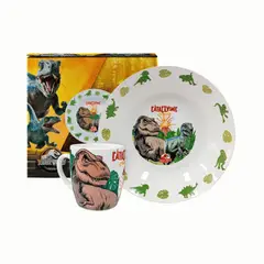 SCOOL - Set Cerámica 2pz Taza y Bowl - JURASSIC