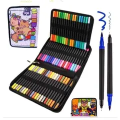 DUAL - Plumones profesionales de 120 piezas doble punta - DUAL BRUSH