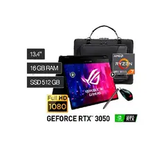 ASUS - ROG FLOW GV301RC-LJ032W AMD RYZEN 7-6800HS 16GB 512GB SSD 4GB VIDEO RTX 3050 13.4 WIN 11