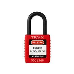 TRAVEX - Candado Dieléctrico 40 Rojo Travex