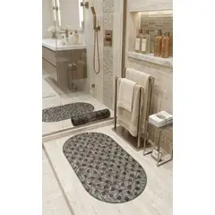GENERICO - PISO PARA BAÑO ANTIDESLIZANTE COLOR GRIS