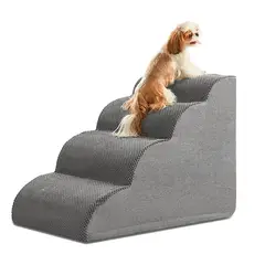 EVERSO - Escalera Para Mascotas 4 Pasos, Antideslizante, Resistente