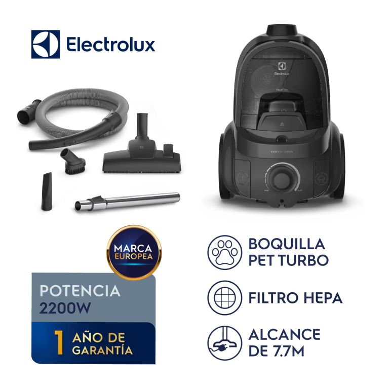 Aspiradora Ciclónica Electrolux 2200W EasyBox con Boquilla PET EAS41