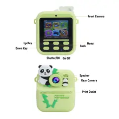 GENERICO - CAMARA PARA NIÑOS CON IMPRESORA TERMICA COLOR VERDE