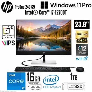HP - All in One HP ProOne 440 G9 Intel Core i7-12700T 16GB RAM 1TB SSD 23.8" FHD
