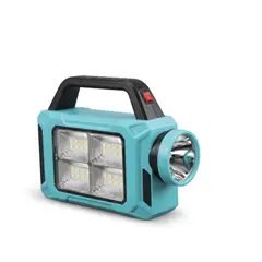EXTRALED - Linterna Reflector Solar LED 30W 2000 mAh Solar LED Recargable + Panel Solar Recargable + Carga Eléctrica USB ExtraLED