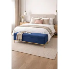 ARTSOFA - Banqueta Tres Cuerpos Relax Navy Antifluido