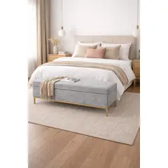 ARTSOFA - Banqueta Tres Cuerpos Relax Plata Antifluido