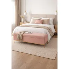 ARTSOFA - Banqueta Tres Cuerpos Relax Rosa Antifluido