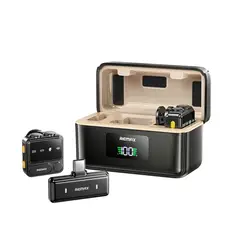 REMAX - Micrófono Inalámbrico USB-C con Estuche de Carga y Reducción de Ruido