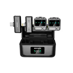 MOVISUN - Microfono Dual Movisun Mi F1 con Pantalla Digital ANC