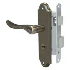 TRAVEX - Cerradura de Embutir Clásica Rhonda XT Llave - Llave Bronce Antiguo Travex