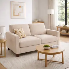 ARTSOFA - Sofá Dos Cuerpos Elara  Beige Antifluido
