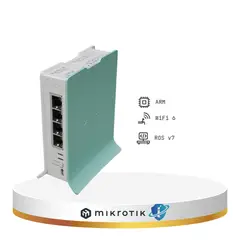 MIKROTIK - ROUTER WIFI 6 MIKROTIK HAP AX LITE AX1800 DOBLE BANDA CON 4 PUERTOS GIGABIT, CPU DUAL CORE- L4