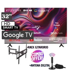 BLACKLINE - Televisor BLACKLINE 32 HD Smart TV BL32-T3000HD-GOOGLE TV