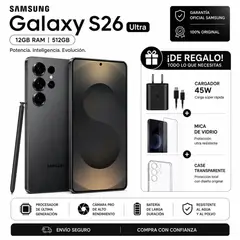 SAMSUNG - SAMSUNG S26 ULTRA 512GB - NEGRO + PACK ACCESORIOS.
