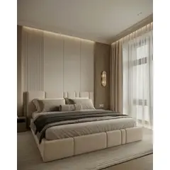 GENERICO - Cama Box Tarima Nebula Beige King