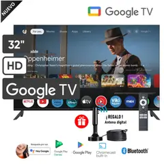 BLACKLINE - Televisor Blackline 32"  Smart Tv Google TV HD BL32-T3000HD + Antena Digital