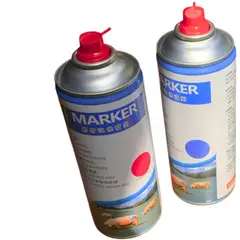 GENERICO - Aerosol Spray Marcador De Animales Color Rojo- 450 ml -