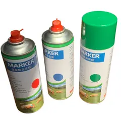 GENERICO - Pack de 3 Aerosoles Spray Marcador De Animales Color Verde - 450 ml -