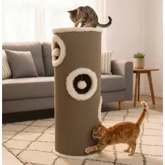 GENERICO - RASCADOR CAMA TORRE 4 NIVELES PARA GATO