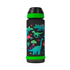 VARELOX - Botella tomatodo pavonado Dinosaurio 640ml niño Verde