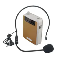 SEISA - Amplificador de Voz Portátil Recargable con Micrófono Vincha  Radio FM y Alta Potencia