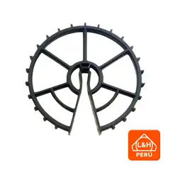 L&H - Separador tipo rueda o Rondana de 8 cm