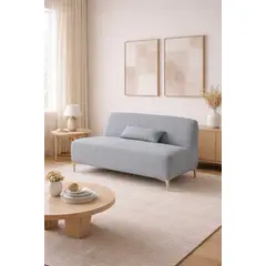 ARTSOFA - Banqueta Dos Cuerpos Miro Gris Antifluido