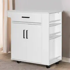 R&R MUEBLES - Carrito de Cocina Bogi Blanco R&R MUEBLES
