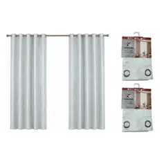 GENERICO - Pack x2 cortinas de 140x240cm con 8 ojales - VERDE29