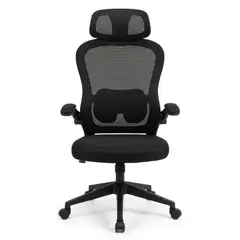 XION - Silla de Oficina Ergonómica Vertice Posabrazo Abatible, Cabecera Ajustable y Balanceo - Home Office