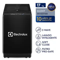 ELECTROLUX - Lavadora Inverter 17KG EWIJ17F2XSYB Negro