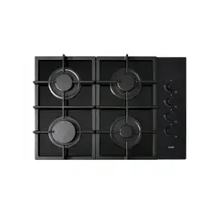 SOLE - Encimera Vidrio Templado Sole a Gas 4 Quemadores
