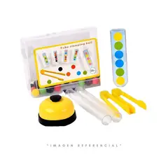 GENERICO - KIT DE CUENTAS CON TIMBRE - JUEGO DIDÁCTICO