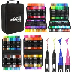 DUAL - Plumones profesionales de 168 piezas doble punta - DUAL BRUSH