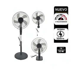 GENERICO - Ventilador 3 en 1 Pared y Mesa 16"  Pulgadas 50W Modelo 2026